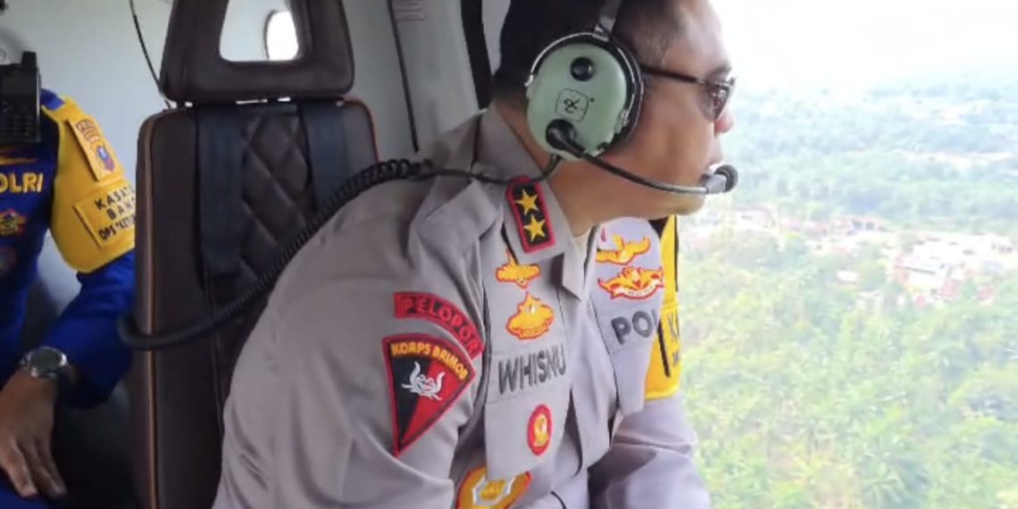 Kapolda Sumut Pantau Arus Mudik via Patroli Udara, Pastikan Jalur Aman dan Lancar