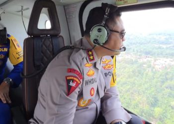 Kapolda Sumut Pantau Arus Mudik via Patroli Udara, Pastikan Jalur Aman dan Lancar