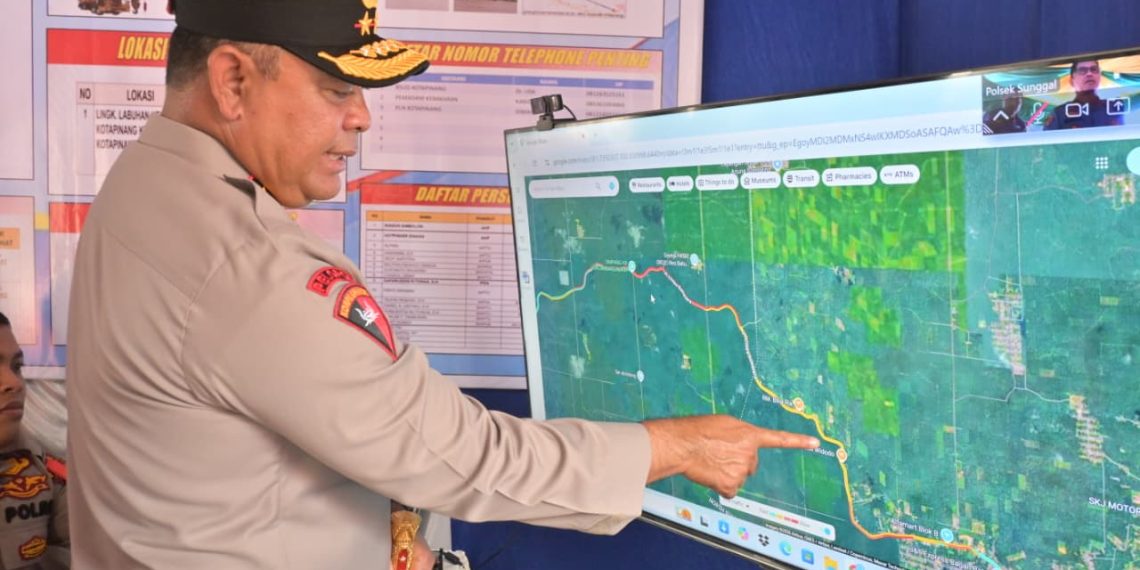 Kapolda Sumut Cek Arus Mudik di Labusel, Pantauan Real Time Andalkan Google Maps dan CCTV