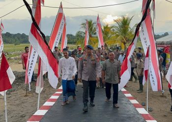 Jembatan Gantung di Batu Hula Kembali Terhubung, Brimob Polda Sumut Pulihkan Akses Vital Warga