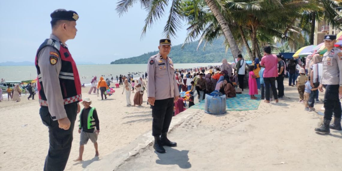 Amankan Libur Lebaran 2026, Polres Tapteng Terjunkan 77 Personel di Berbagai Objek Wisata