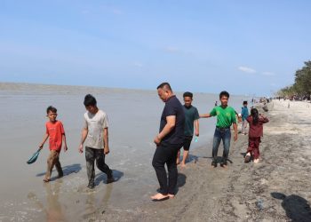 Kapolres Batubara pimpin monitoring langsung Pantai Sujono jelang Lebaran, fokus keamanan dan keselamatan wisatawan