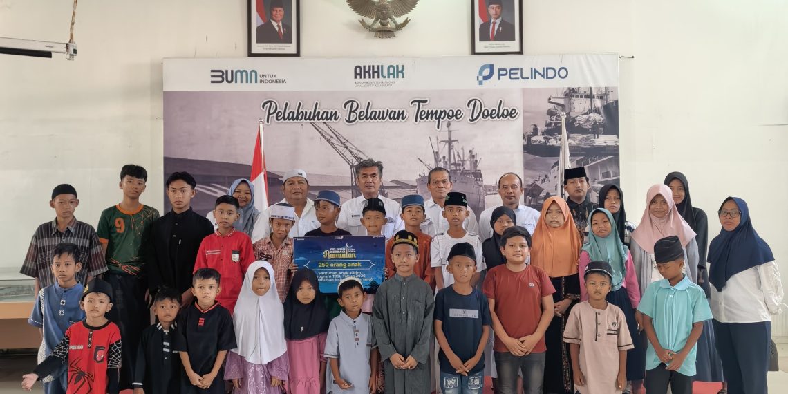 Ramadhan Berbagi, Pelindo Regional 1 Belawan Salurkan 1.250 Paket Sembako, 1.250 Takjil dan 250 Santunan Anak Yatim