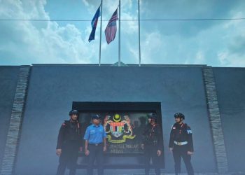 Brimob Sumut Lakukan Patroli Preventif di Kantor Konsulat Asing di Kota Medan