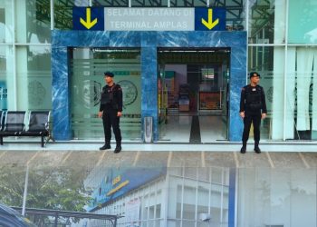 Brimob Polda Sumut Lakukan Pemantauan Keamanan di Terminal Amplas