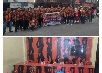 Pemuda Pancasila Medan Sunggal Tak Pernah Lelah Berbagi, Ratusan Warga Kembali Terima Takjil dan Sembako di Ramadhan 1447 H