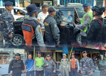 Optimalisasi Pengamanan Mudik, Brimob Sumut Siaga di Simpang Lima dan Pelabuhan Sibolga