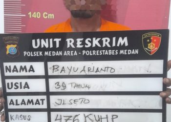 Polsek Medan Area Amankan Pelaku Pencurian, Aksi Terekam CCTV dan Barang Bukti Disita