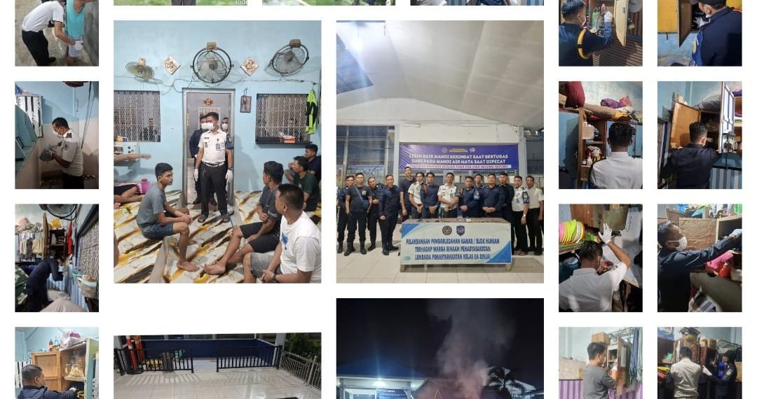 Komitmen Zero HP dan Narkoba, Lapas Binjai Lakukan Penggeledahan Mendadak di Blok Hunian