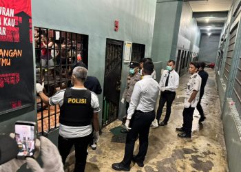Polsek Labuhan Ruku gelar razia bersama di Lapas Kelas II A Labuhan Ruku