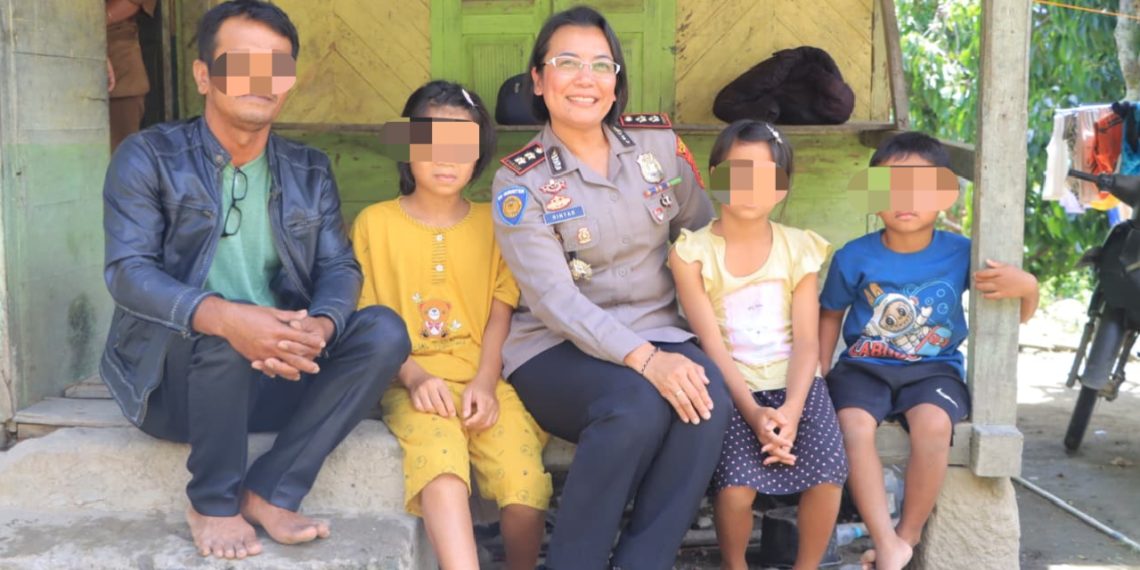 Kapolres Samosir Jadi Orangtua Asuh Anak Korban Penganiayaan, Wujud Kepedulian Masa Depan Korban