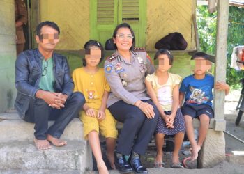Kapolres Samosir Jadi Orangtua Asuh Anak Korban Penganiayaan, Wujud Kepedulian Masa Depan Korban