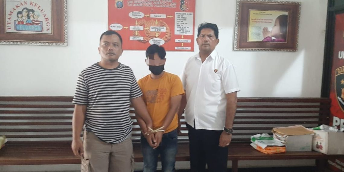 Sat Reskrim Polres Pematangsiantar Amankan Terduga Pelaku KDRT 