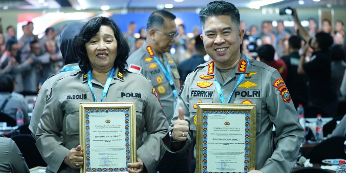 Kombes Pol Ferry Walintukan Bawa Humas Polda Sumut Raih Dua Penghargaan dari Divisi Humas Polri