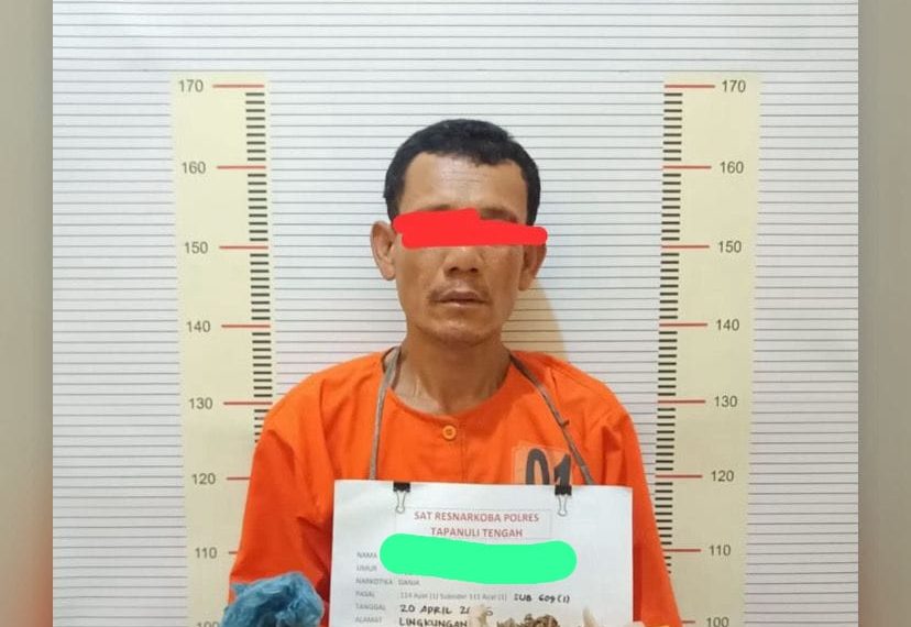Polres Tapteng Ringkus ‘Kongo’, Pengedar Paket Lengkap Ganja dan Sabu di Lubuk Tukko