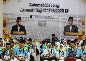 Kloter Pertama Haji Embarkasih Medan Tiba, 360 Jemaah Siap Berangkat Ke Tanah Suci