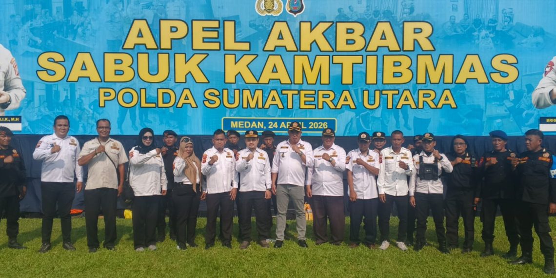 Sinergitas Kuat dalam Apel Sabuk Kamtibmas Polda Sumut, Pokdarkamtibmas Bhayangkara Turut Ambil Peran Aktif