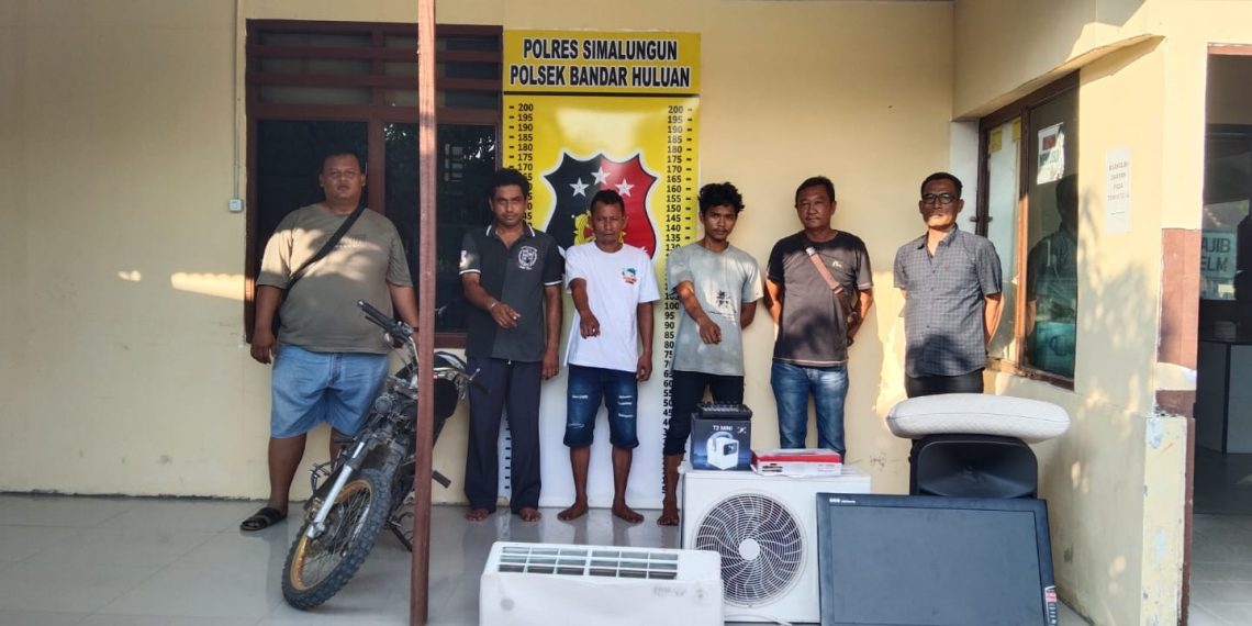 Gerak Cepat! Reskrim Polsek Bandar Huluan Ringkus Tiga Pelaku Curat dalam Satu Malam, Kerugian Korban Capai Rp 14,5 Juta