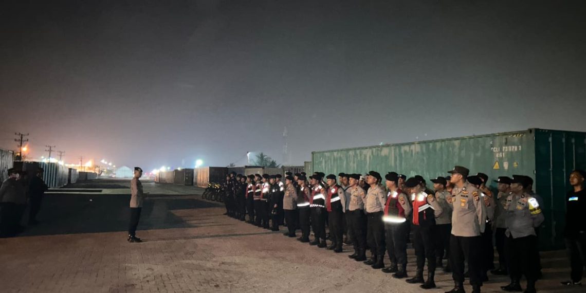 Patroli Skala Besar Brimob Polda Sumut Sasar Titik Rawan Belawan, Ciptakan Rasa Aman Masyarakat
