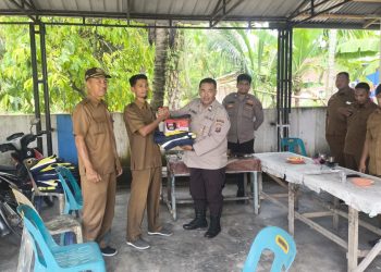 Polres Binjai Berikan Dukungan Di Pos Kamling Desa Tandem Hilir II
