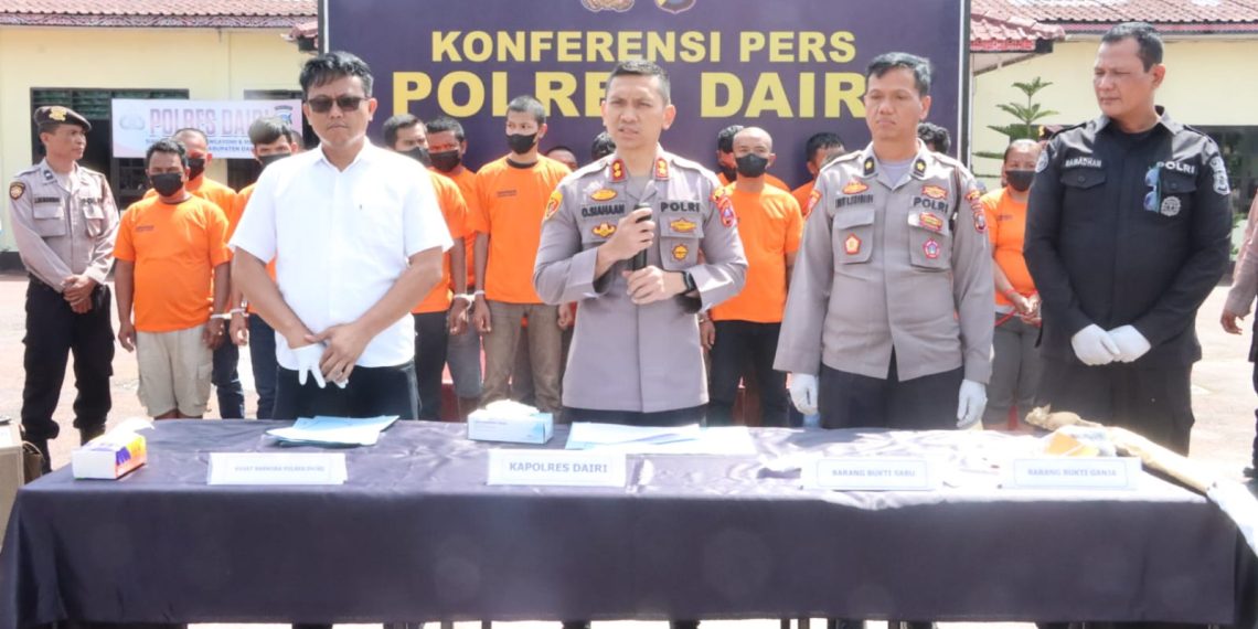 Polres Dairi Paparkan Hasil Ungkap Kasus Narkoba Sejak Bulan Januari, 43 Tersangka Turut Diamankan