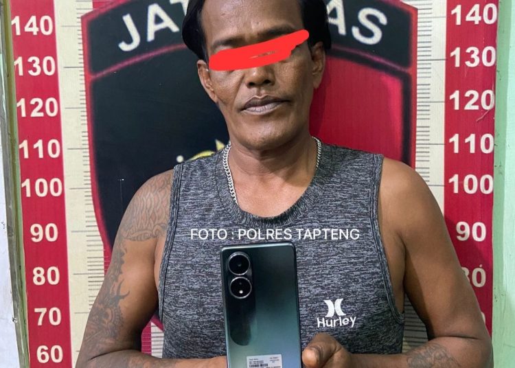 Polres Tapanuli Tengah Ringkus Residivis Pencuri Ponsel, Beraksi di Dua Lokasi Berbeda