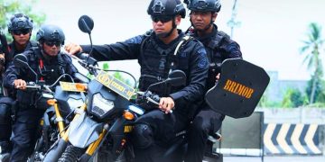 Sinergi Taktis Brimob dan Polda Sumut Matangkan Sispamkota Lewat Tactical Floor Game