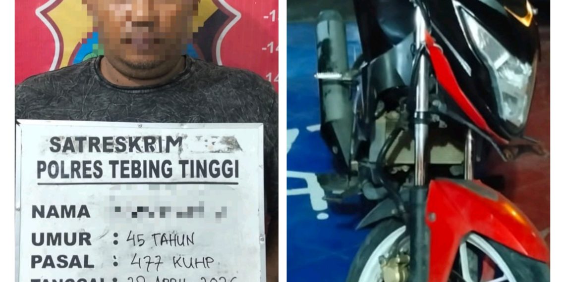 Tak Berkutik, Spesialis Curanmor Diamankan Sat Reskrim Polres Tebing Tinggi
