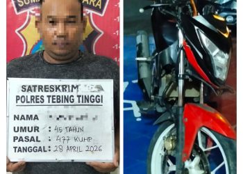 Tak Berkutik, Spesialis Curanmor Diamankan Sat Reskrim Polres Tebing Tinggi