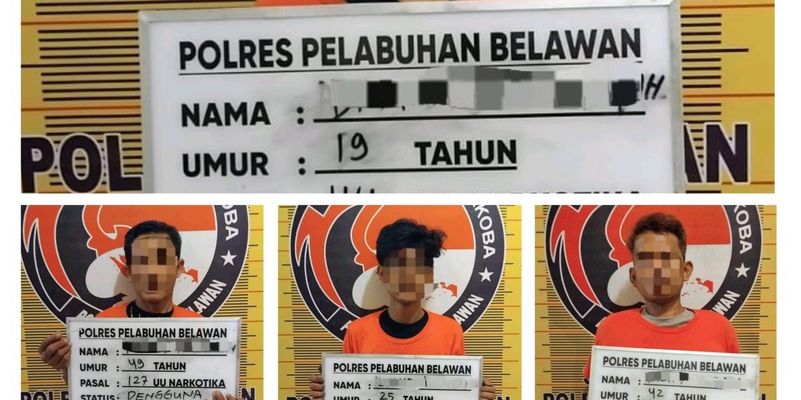 Kembangkan Kasus, Sat Narkoba Polres Pelabuhan Belawan Tangkap 2 Pengedar dan 5 Pengguna Shabu