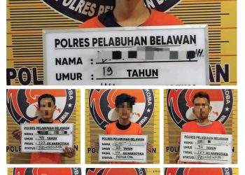 Kembangkan Kasus, Sat Narkoba Polres Pelabuhan Belawan Tangkap 2 Pengedar dan 5 Pengguna Shabu