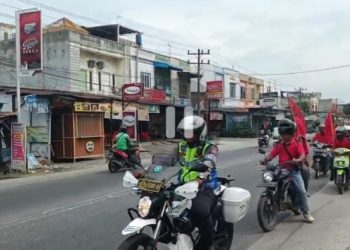 Polres Binjai Kawal Aksi Buruh May Day, Lalu Lintas Tetap Lancar dan Kondusif