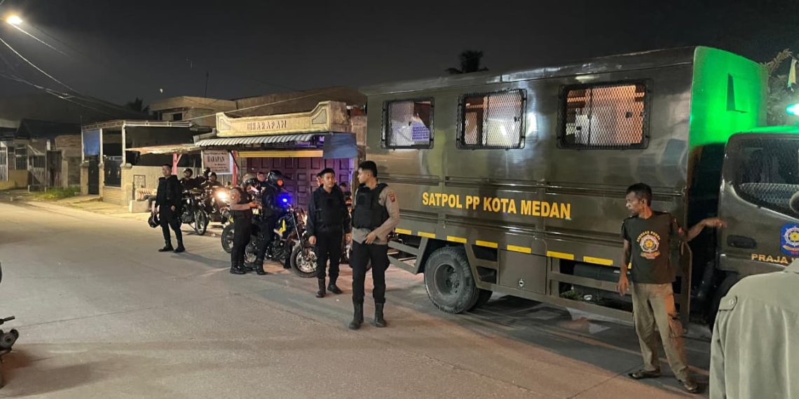 Brimob Polda Sumut Perkuat Patroli Skala Besar di Belawan, Situasi Kamtibmas Kondusif