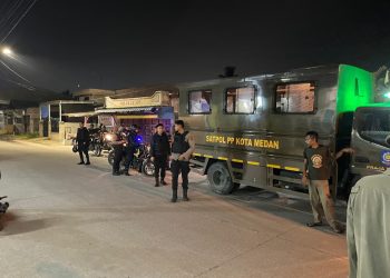 Brimob Polda Sumut Perkuat Patroli Skala Besar di Belawan, Situasi Kamtibmas Kondusif