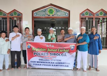Polres Sibolga Gelar Jumat Curhat di Masjid Al Mujahidin, Serap Aspirasi dan Sampaikan Pesan Kamtibmas