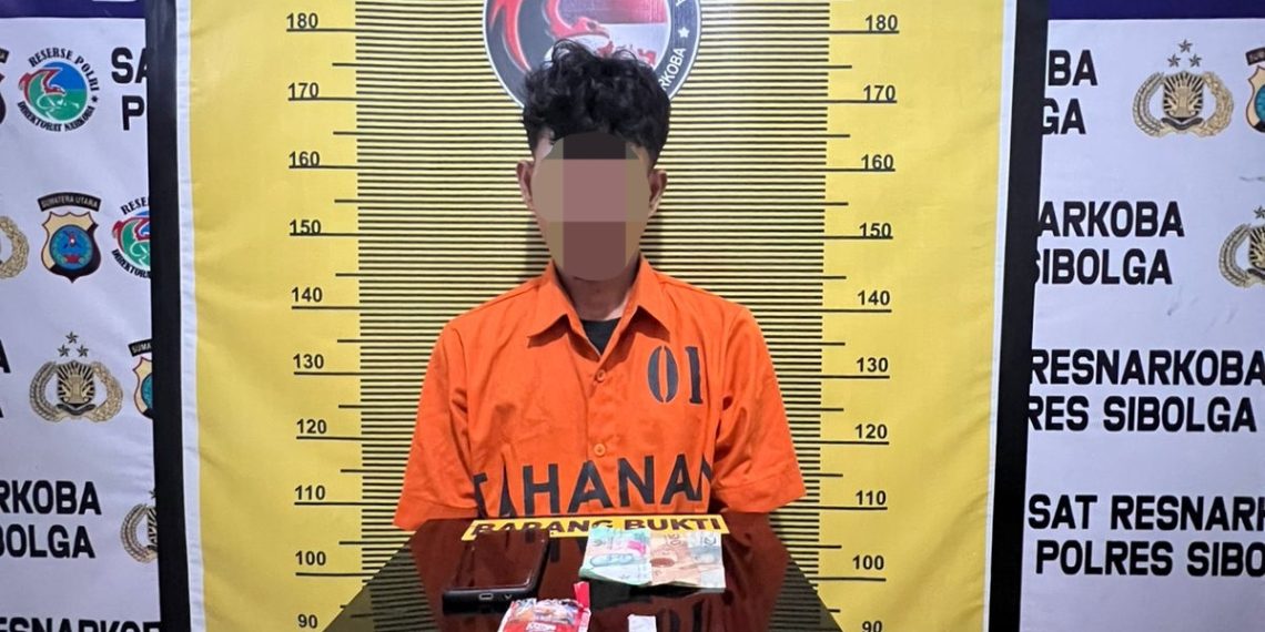 Satresnarkoba Polres Sibolga Amankan Pria Terduga Pemilik Sabu di Jalan Yos Sudarso