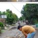 Warga Perumnas Berngam Gotong Royong Perbaiki Jalan Rusak di Jalan Raimuna Raya