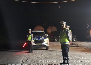 Antisipasi Begal, Kejahatan Jalanan Dan dampak dari Pemadaman Listrik / Black Out Polres Pakpak Bharat Beserta Jajaran Melaksanakan Patroli Dan Sambang.