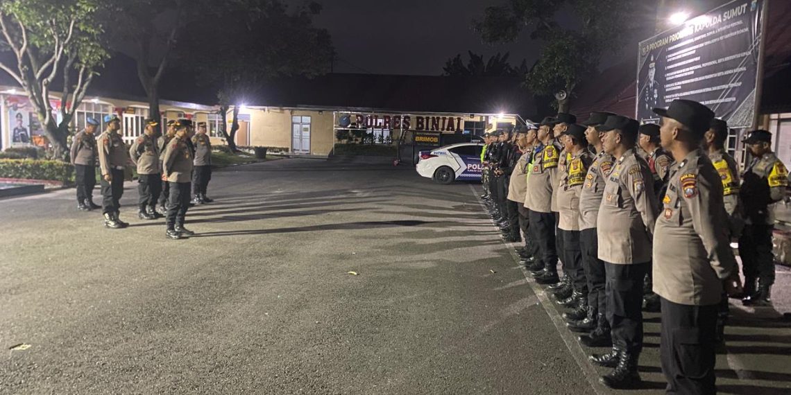 Polres Binjai Gelar Patroli Skala Besar Antisipasi 3C dan Kejahatan Jalanan Pasca Pemadaman Listrik di Sumatera