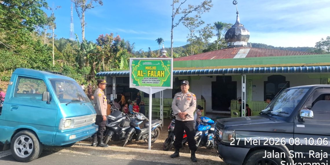 Sholat Idul Adha 10 Dzulhijjah 1447 H / 2026 M Berjalan Lancar Polres Pakpak Bharat Lakukan Pengamanan.