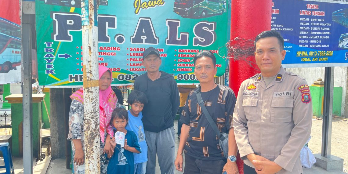 Polres Sergai Fasilitasi Pemulangan Pasutri Dan Dua Anaknya ke Jakarta