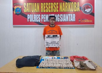Polres Pematangsiantar Ungkap dan Amankan Warga Gang Pulut Putih Milik Ganja