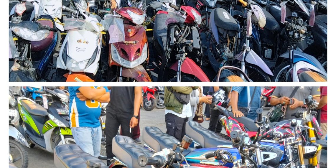 Pengungkapan Besar Polrestabes Medan, Ratusan Motor Curian Berhasil Diamankan