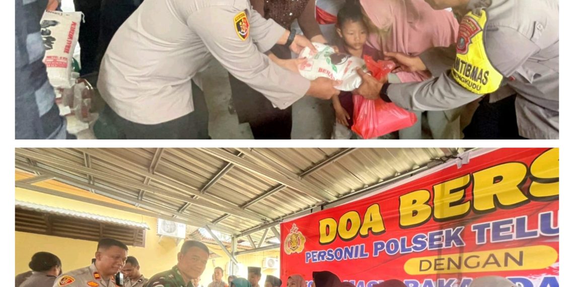 Polsek Teluk Mengkudu Gelar Doa Bersama Anak Yatim, Perkuat Sinergi Kamtibmas