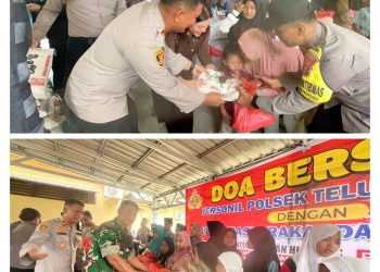 Polsek Teluk Mengkudu Gelar Doa Bersama Anak Yatim, Perkuat Sinergi Kamtibmas