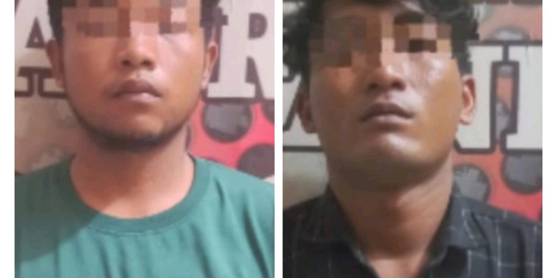 Personel Polres Batu Bara Respon Cepat 110 Amankan Terduga Pelaku Pencurian di Desa Sumber Padi.