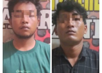 Personel Polres Batu Bara Respon Cepat 110 Amankan Terduga Pelaku Pencurian di Desa Sumber Padi.