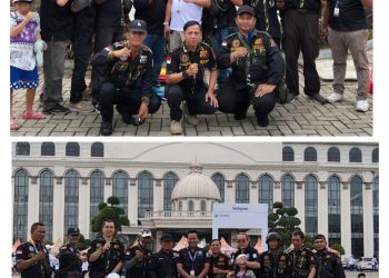 Ribuan Peserta Meriahkan Gerak Jalan Sehat di Regale Medan, Satkom Warta Poldasu Turut Mengawal Jalannya Acara