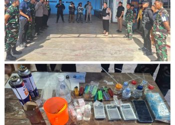 Tawuran di Belawan Dibubarkan Tim Gabungan, Polisi Temukan Dugaan Sarang Narkoba dan Amankan Seorang Pria Positif Sabu