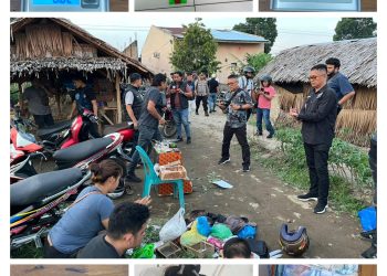 Polres Binjai Berkolaborasi Bersama BNN Grebek Barak Narkoba Di Tunggorono Binjai Timur